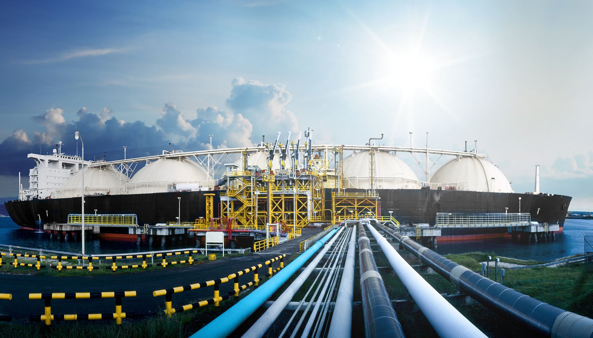 Flydende naturgas (LNG) Rør til en terminal